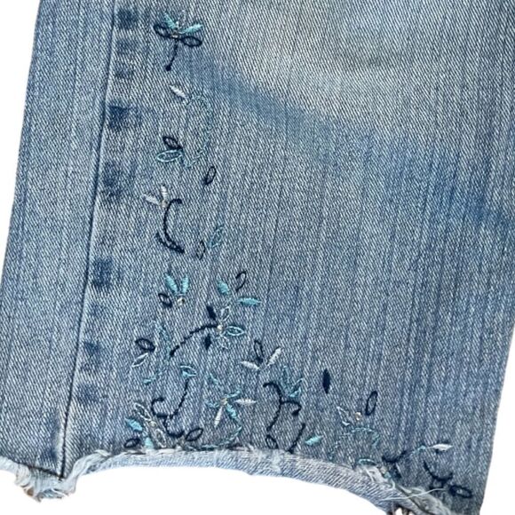 Embellished Cropped Jeans, Size 4P - Picture 4 of 4